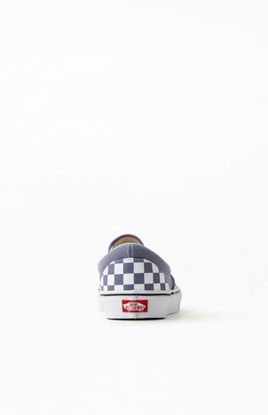 Blue Checkerboard Classic Slip-On Shoes image number 4