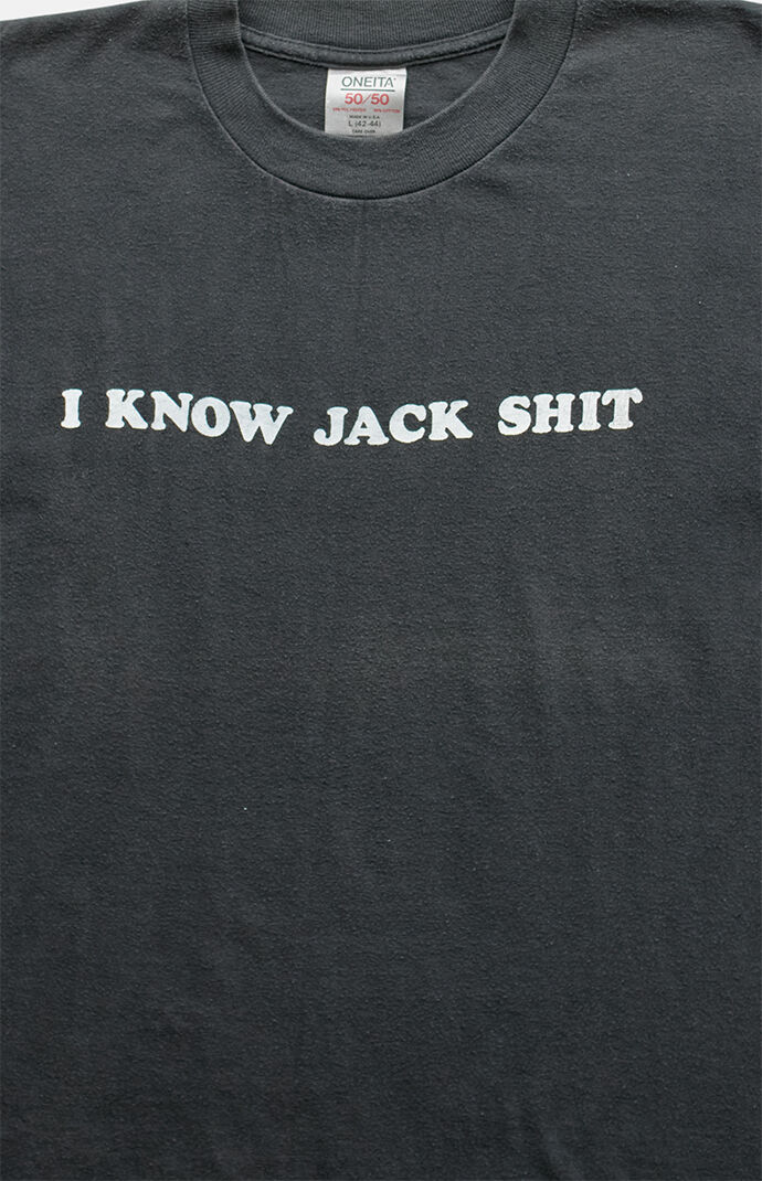 PS VINTAGE 2000s I Know Jack Shit Graphic T-Shirt