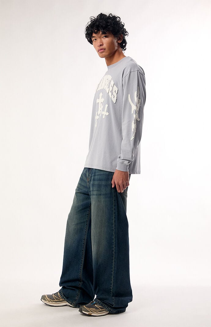 Pacsun Blake Extreme Baggy Jeans Flap Pocket Dark Wash