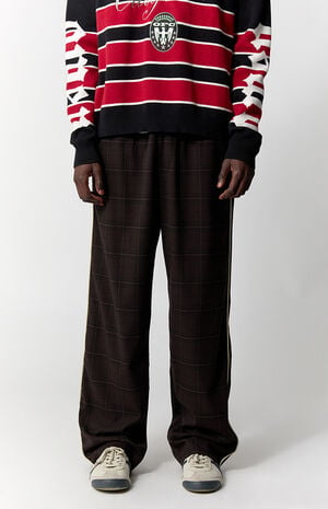 Plaid Drawstring Baggy Trousers image number 2