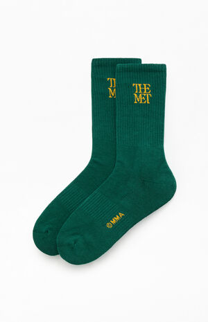 x Pacsun Green Logo Crew Socks image number 3