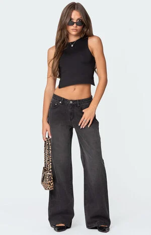 1980 Leopard Patch Low Rise Jeans image number 5