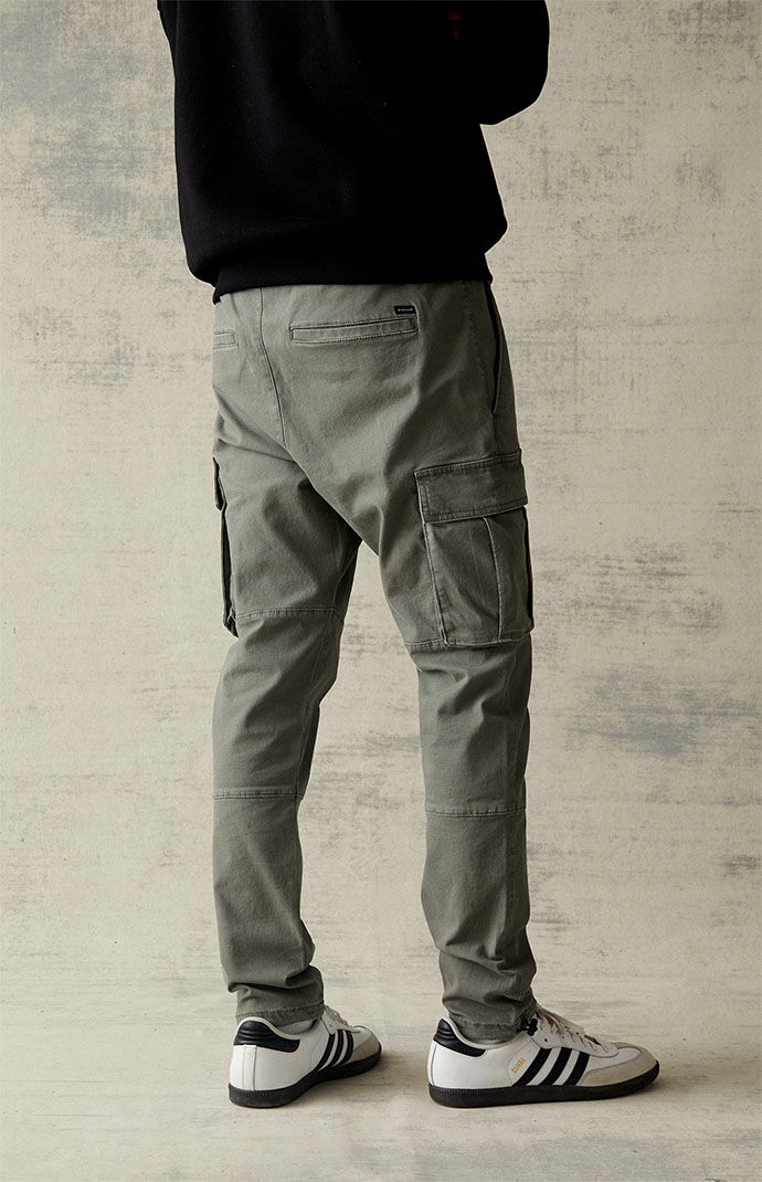 PacSun Stretch Canvas Olive Slim Cargo Pants | PacSun