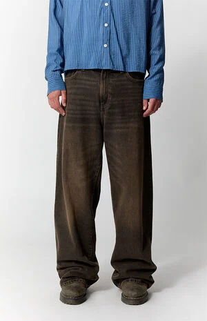 Blake Extreme Baggy Jeans Overdyed Brown image number 3