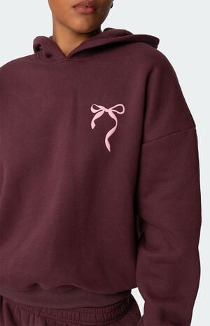Sasha Bow Detail Hoodie image number 3