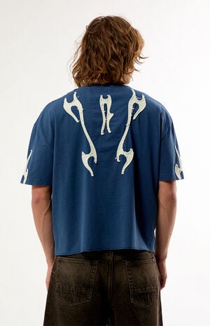 Abstract Flame Knit T-Shirt image number 4