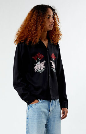 Silver Lake Embroidered Long Sleeve Camp Shirt image number 3