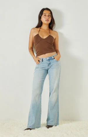 Gia Beaded Halter Top image number 1