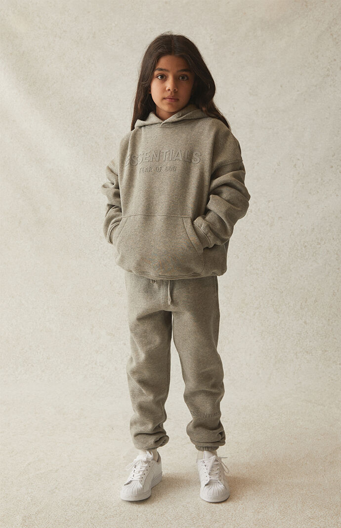 fear of god essentials sweatpants oatmeal heather