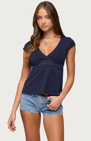 Indygo Polka Dot Top image number 1