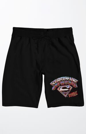 Superman Man Of Steel Logo Sweat Shorts image number 1