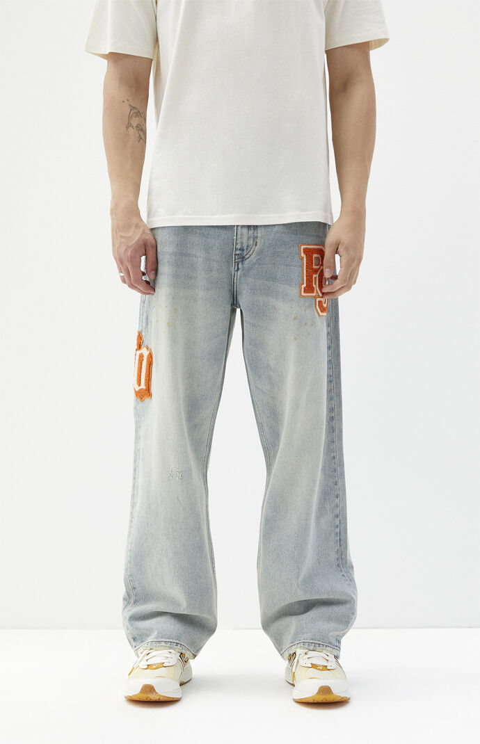 INDIGO DENIM BAGGY PANTS | gEekS