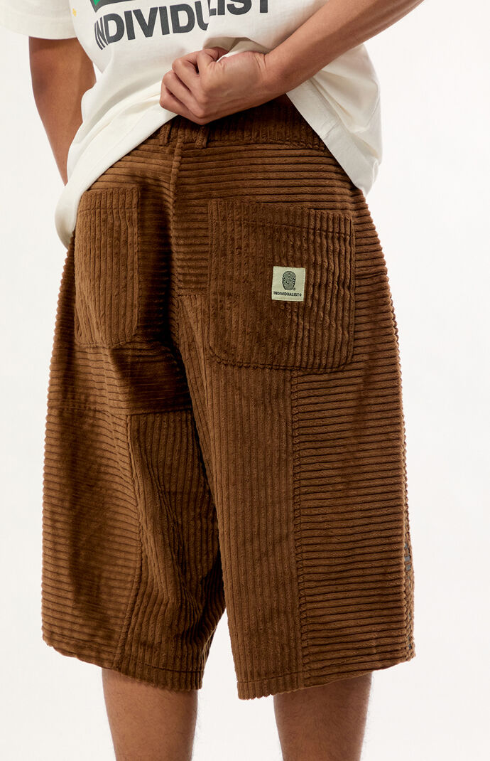 INDIVIDUALIST Brown Big Boy Corduroy Baggy Shorts | Pacsun