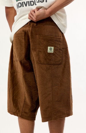 Brown Big Boy Corduroy Baggy Shorts image number 5