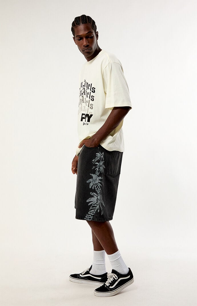 PLAY Palm ANGELS Black Baggy Jorts