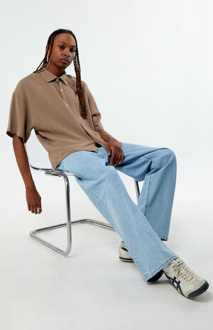 Cropped Boxy Camp Shirt image number 4