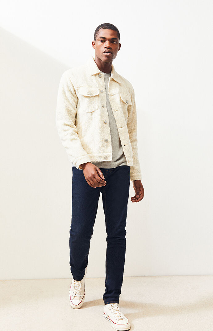 cream trucker jacket