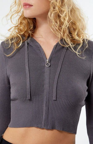 Sammi Ribbed Hoodie image number 1