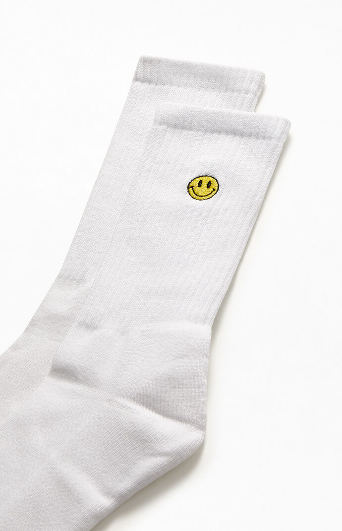 Recycled Smiley Face Crew Socks