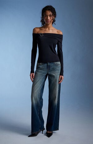 Lannie Hardware Embellished Long Sleeve Top image number 1