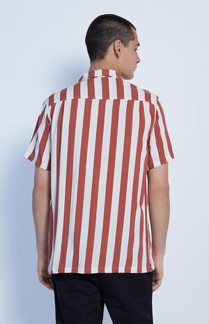 Burnt Red Stripe Camp Shirt image number 3