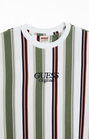 Pacsun Guess Striped Shirt Gibson Vertical Stripe T-Shirt