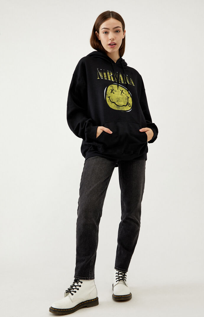 nirvana warped smile hoodie