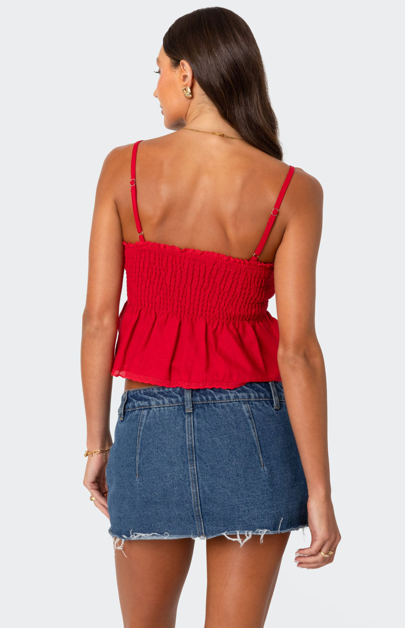 Edikted Millie Scrunch Tank Top