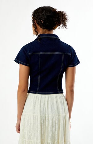 Denim Button Up Top image number 5