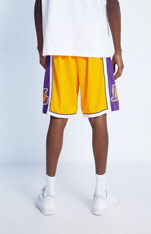 lakers shorts mens