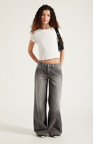 Sloane Low Rise Ultra Baggy Jeans Gray Tinted image number 6