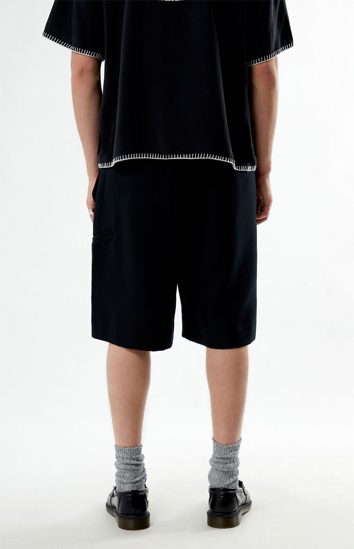 パンツ \"agnis b\"melange pleated baggy shorts agnis b