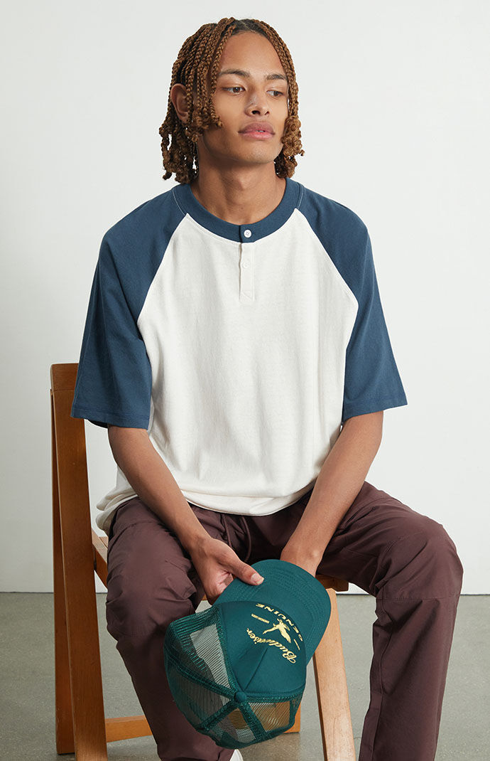 THE COLDEST MOMENT ♥ (w) TCM stitch side henly neck T The Depth Behind 'Healthknit', Pioneer of the Henley Neck T