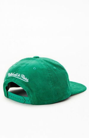 Boston Celtics Corduroy Snapback Hat image number 2
