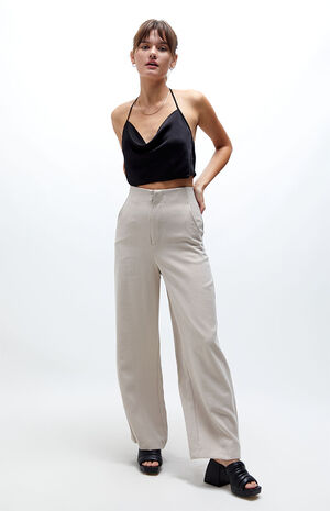 Cowl Neck Halter Tank Top image number 4