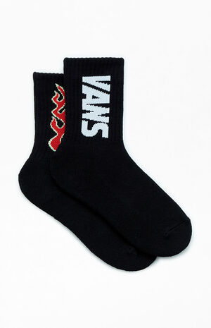 Kids Up In Flames Crew Socks image number 2