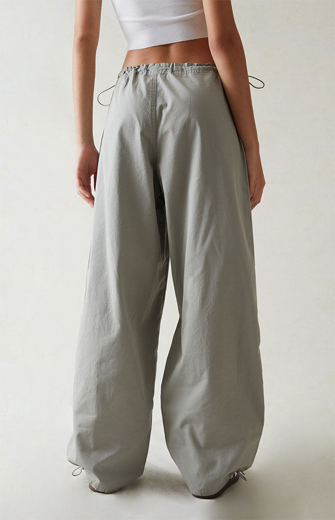 PacSun Dark Gray Low Rise Parachute Pants | PacSun