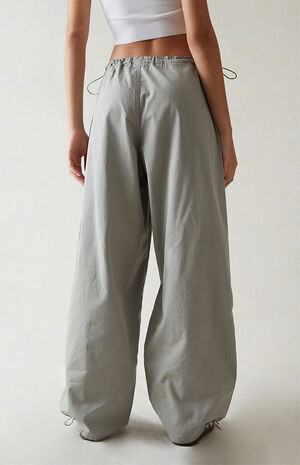 Dark Gray Low Rise Parachute Pants image number 4