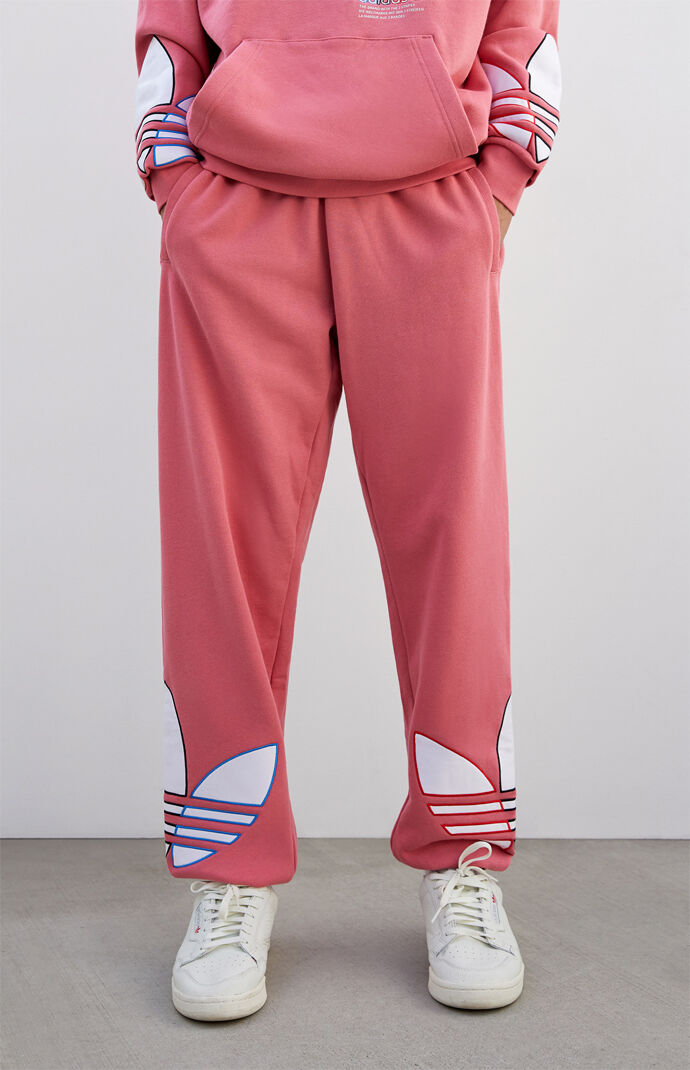 Pink Tricolor Trefoil Sweatpants