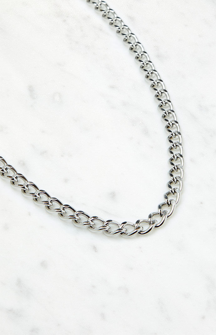 Silver Carabiner Necklace