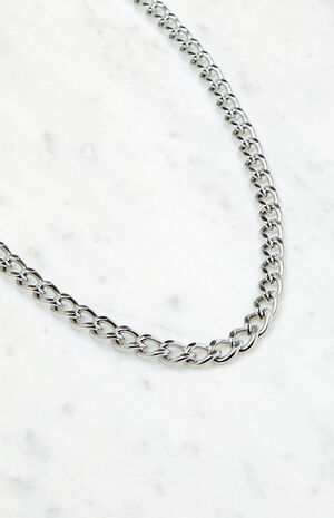 Silver Carabiner Necklace image number 2