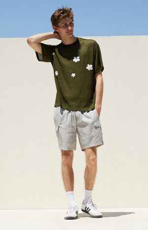 Linen Cargo Shorts image number 2