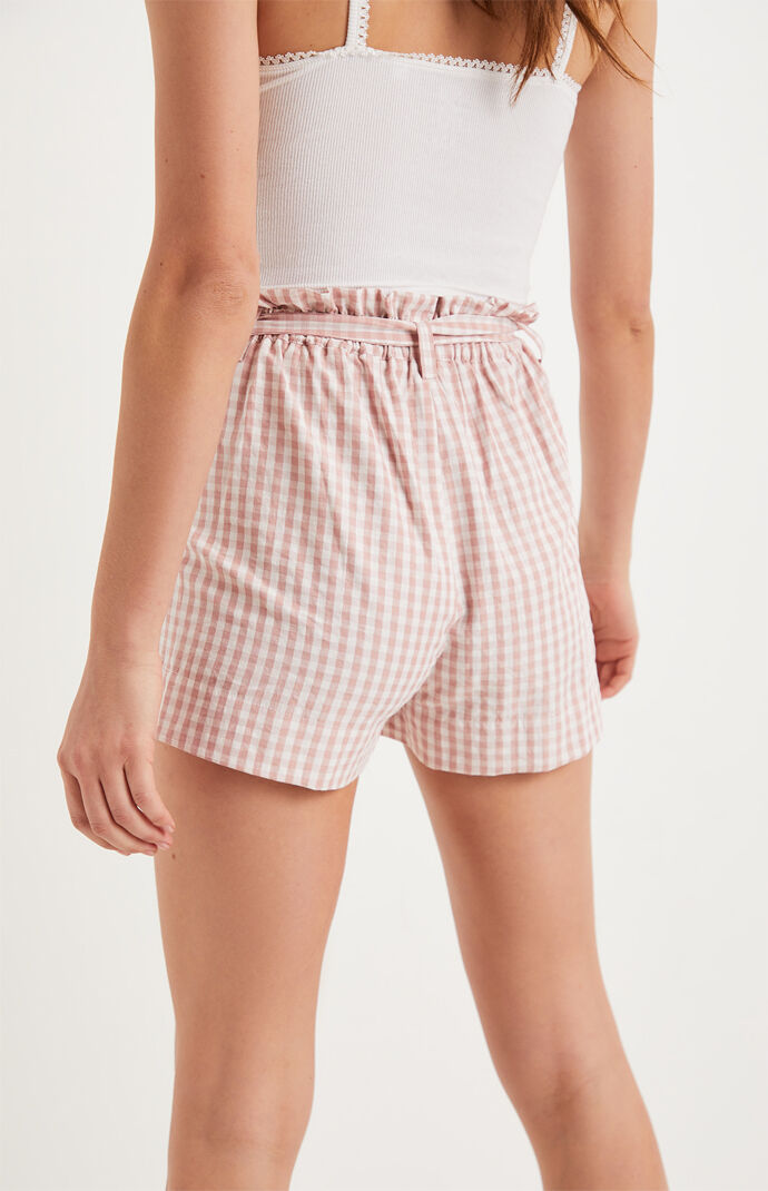 Paperbag Gingham Shorts