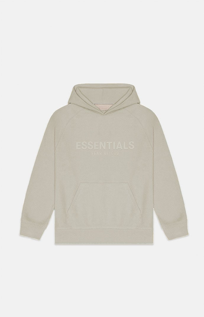 피오갓 에센셜 Fear Of God Kids Seal Waffle Knit Hoodie