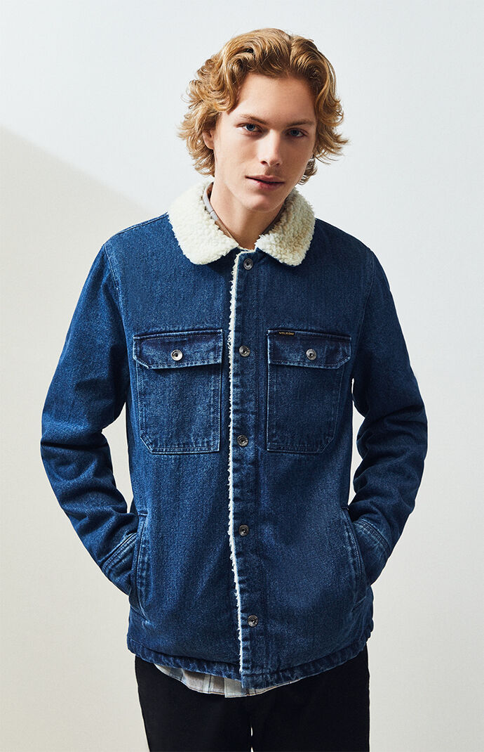 pacsun sherpa denim jacket