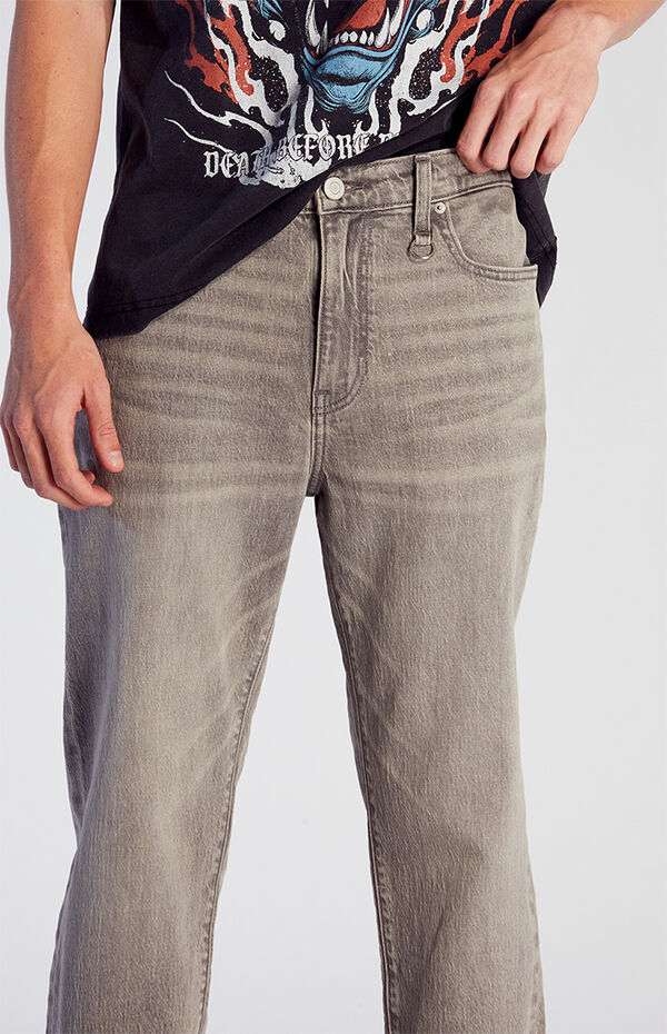 Pacsun Stretch Gray Straight Jeans