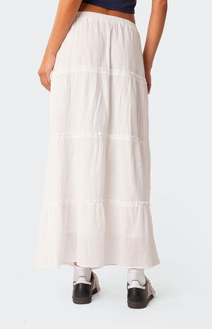 Edikted Charlotte Tiered Maxi Skirt | PacSun