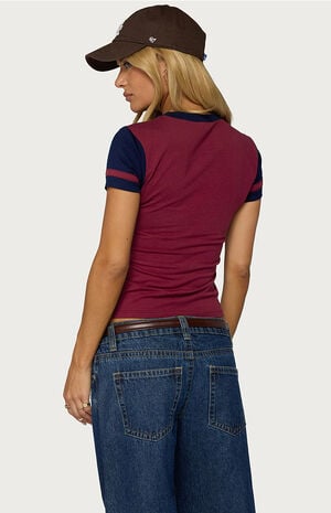 Sophiah Contrast T-Shirt image number 3