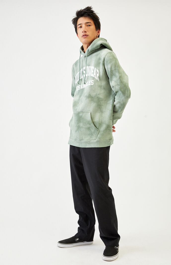 Tie-Dyed Teal LA Hoodie