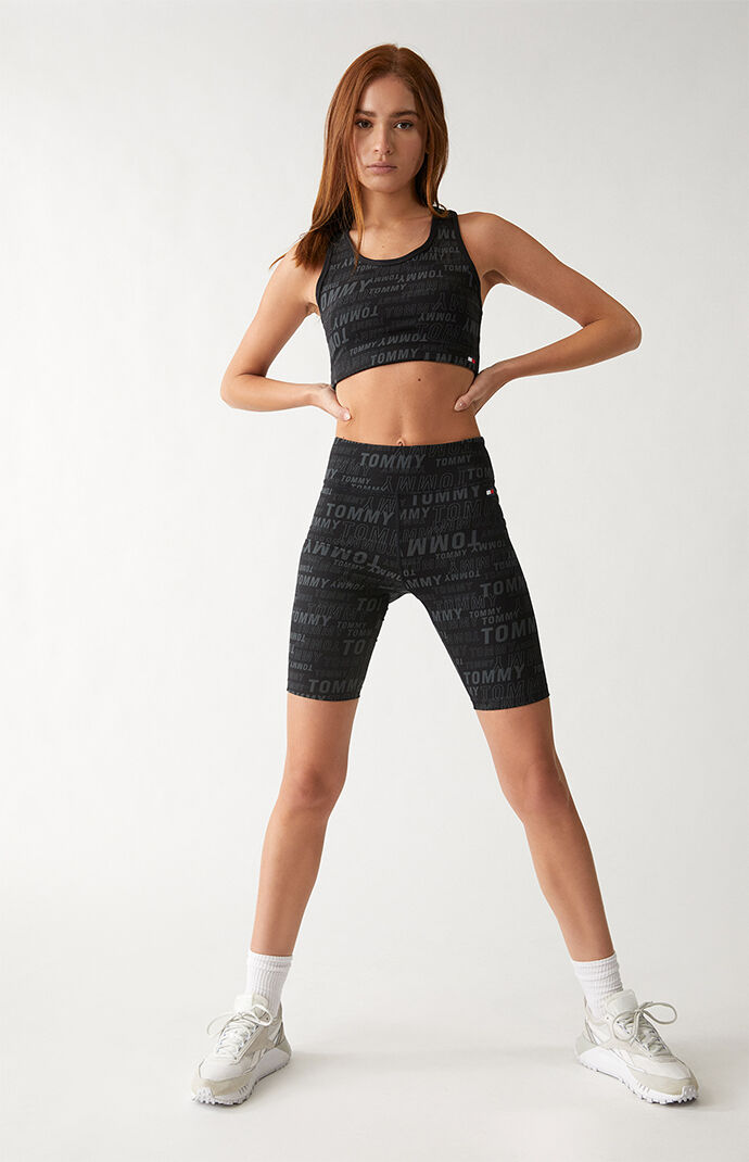 Monogram Print Biker Shorts